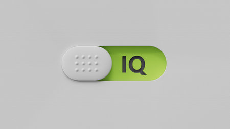 IQ concept. Acronym of questions and answers or job of tester or quality engineer. close up of slide...