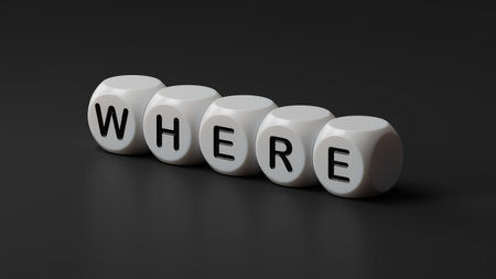 the word spelled out using wooden dice. Education concept. 3D rendering on black background.の写真素材