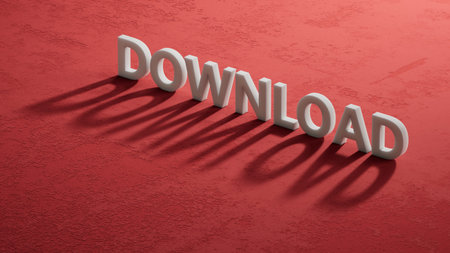 Minimalist Abstract Design With close up of shadow of 3d characters, 3D rendering on red background.