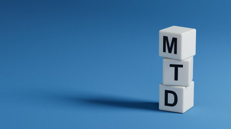 close up of wooden elements, Business Concept. 3D rendering on blue background.の写真素材