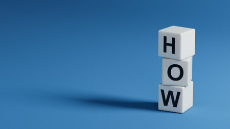 The word spelled out using wooden elements. Education concept. 3D rendering on blue background.の写真素材