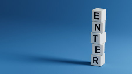 3D illustration of wooden elements. Close up of wooden elements, 3D rendering on blue background.の写真素材