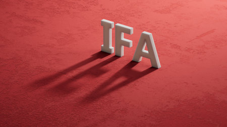 Close up of shadow of 3d characters, business concept. 3D rendering on red background.の写真素材