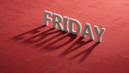 word concept. shadow of 3d characters, notepad, pen and charts. close up of shadow of 3d characters. 3D rendering on red background.の写真素材