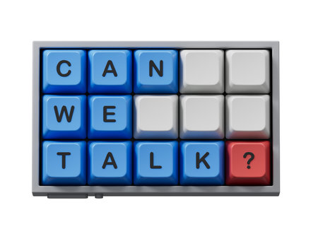 Can we talk symbol. Concept word Can we talk on Computer keyboard keys.Business and Can we talk...