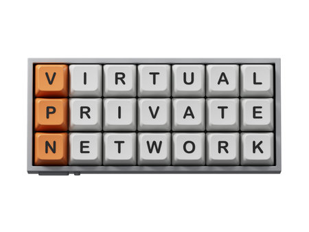 VPN - Virtual Private Network. Computer keyboard keys with word VPN.Business and VPN concept....