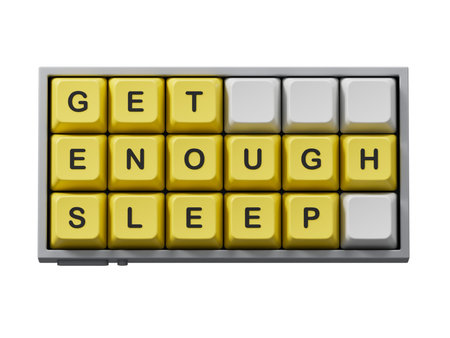 Get enough sleep symbol.words Get enough sleep.Healthy lifestyle, medical and Get enough sleep...