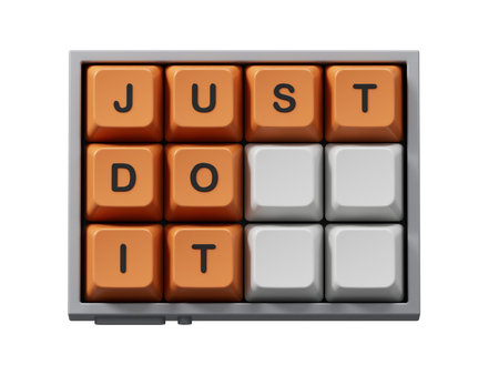Computer keyboard keys with words.Business and concept. Copy space.Supports PNG files with...