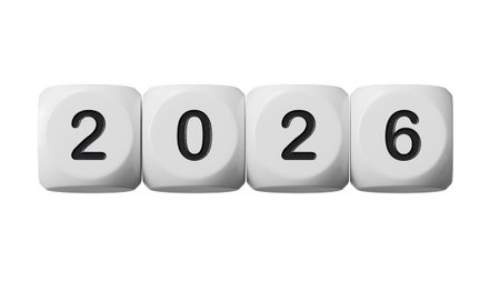 Happy new year 2026 success, investment, profit, money development, savings concept. 2026 number on...