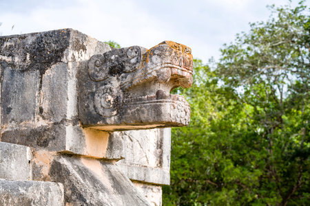 Sculpture in Chichen Itza , shoot in 2019