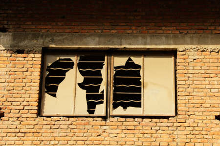 Ruined windowsの写真素材