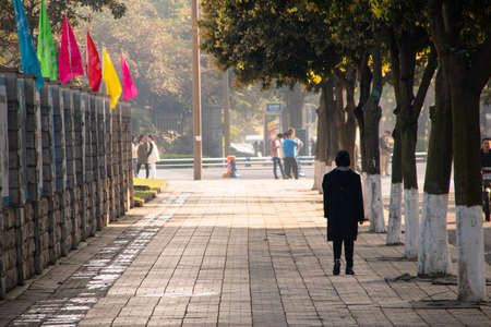 people on the streetのeditorial素材