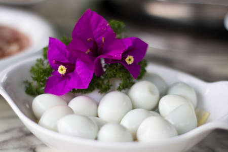 quail eggsの写真素材