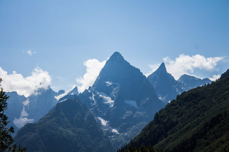mountains in the sky