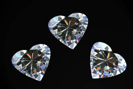 Diamond Heartsの写真素材