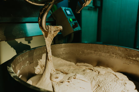 food processor to kneading dough for breadの写真素材