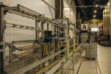 View of storage warehouse. Fork lift truck in warehouse store. transport concept. 02.12.2021....