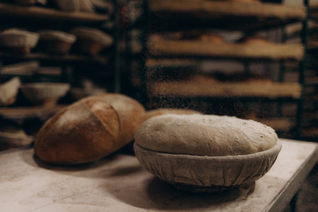 Freshly Baked Bread rollsの写真素材