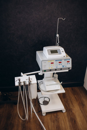 Innovative technology in a modern hospital operating room futuristic medical interface concept Keeping a close monitor on the patient's state of healthの写真素材