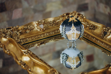 New Year's toys. Handmade toysの写真素材