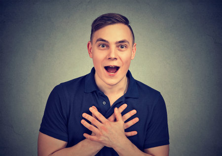 Portrait of a surprised man