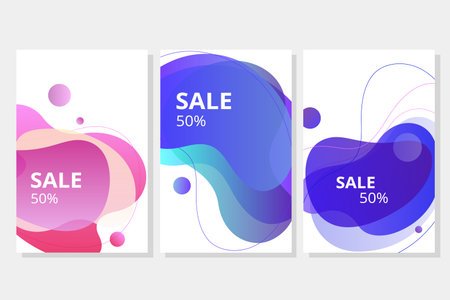 Vector of a modern sale banner with colorful template design