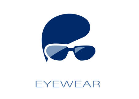 Vector of an eyeglasses eyewear logo conceptのイラスト素材