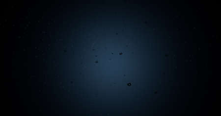 3D image, abstract blue background with 3D shapes, poster, header template for website.の写真素材