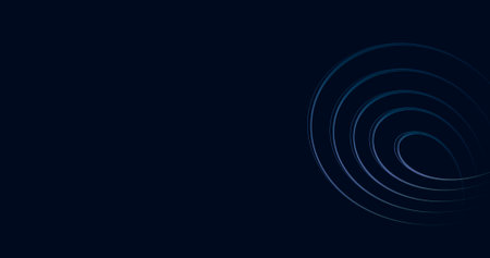 blue background with smooth lines, abstract dark background. LED background with soft focus,...