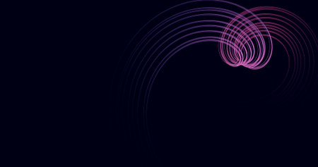 purple background with smooth lines, abstract dark background. LED background with soft focus, template, copy space bannerの写真素材