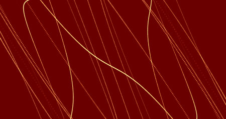 Abstract red background with dynamic 3d lines. gray brown beige lines on a black background....