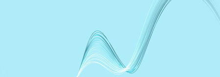 Abstract blue background with dynamic 3d lines. blue and white lines on a blue background. geometric...