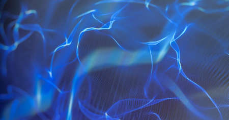blue abstract colorful background. with smooth 3D lines of fire. Templates for postcards and posters. copy spaceの写真素材