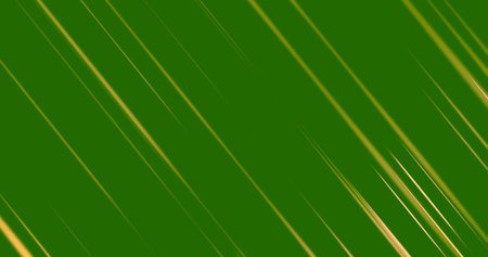 Abstract green background with dynamic 3d lines. light green and yellow lines on a light green background. bright background, copy space.の写真素材