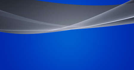 Abstract blue background with dynamic 3d lines. pink and purple lines on a blue background. geometric background, copy space.の写真素材