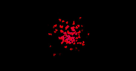 red hearts on a black background. valentine's day, love, like, anniversary, mother's day, marriage...