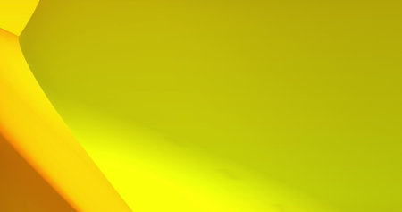 Abstract yellow background with dynamic orange 3d lines. looped footage. 3D animation of orange...