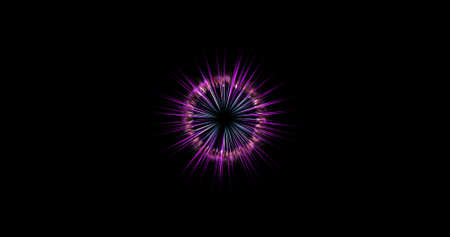 footage of a portal, a magical door, an entrance, a moving circle of particles and dots on a black. abstract animated portal made of particles. motion graphics. futuristic fantasy. blurry effectの写真素材
