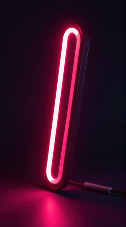 Neon in bright abstract lighting.の素材