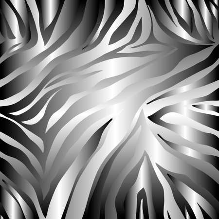 Vector animal print. Zebra ornament. Seamless pattern. Style backgroundのイラスト素材