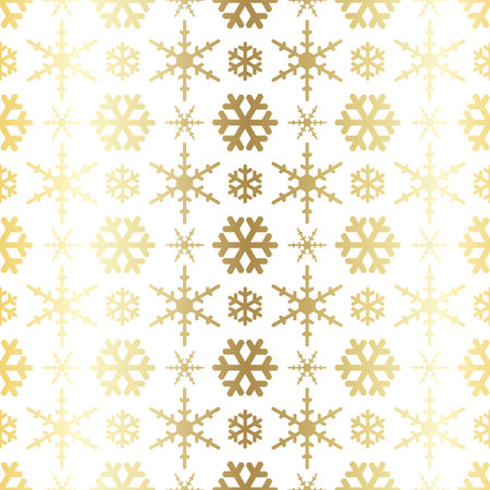 Christmas Snowflakes winter seamless pattern.