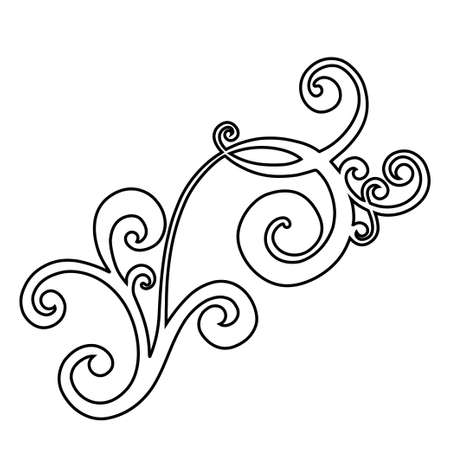 Retro pattern antique style acanthus. Ornamental border. Vintage baroque ornament.のイラスト素材