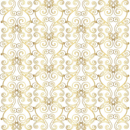 Retro pattern antique style acanthus. Ornamental border. Vintage baroque ornament.のイラスト素材