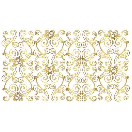 Retro pattern antique style acanthus. Ornamental border. Vintage baroque ornament.のイラスト素材