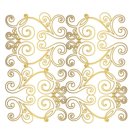 Retro pattern antique style acanthus. Ornamental border. Vintage baroque ornament.のイラスト素材
