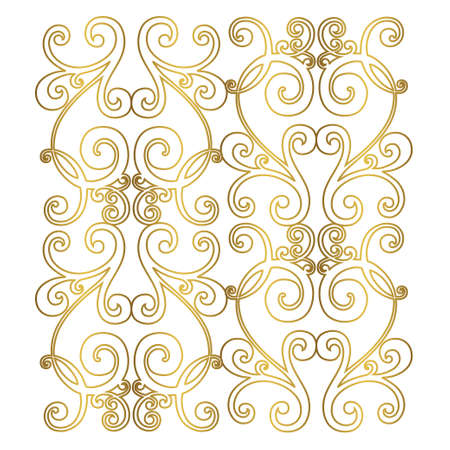 Retro pattern antique style acanthus. Ornamental border. Vintage baroque ornament.のイラスト素材