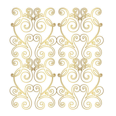 Retro pattern antique style acanthus. Ornamental border. Vintage baroque ornament.のイラスト素材