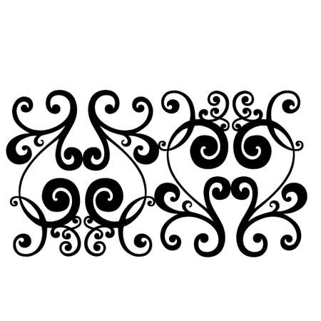 Retro pattern antique style acanthus. Ornamental border. Vintage baroque ornament.のイラスト素材