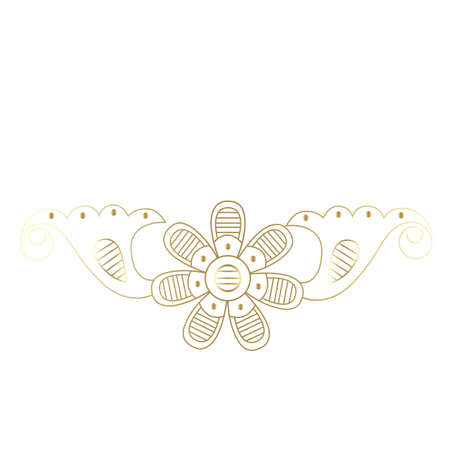 Vector  vintage baroque ornament. Retro pattern antique style acanthusのイラスト素材