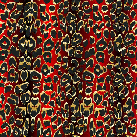 Leopard background. Seamless pattern.Animal print.のイラスト素材